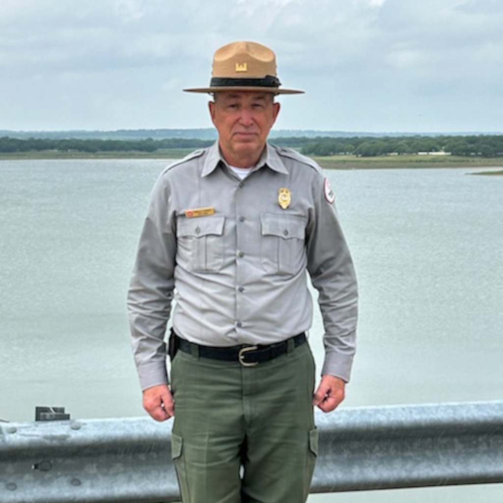 Ronald Morris is a park ranger with the U.S. Army Corps of Engineers, Fort Worth District. Morris has been a park ranger at Hords Creek Lake since April 2022. He started his career with the Corps of Engineer at 62 years of age after serving in the Army and Navy for more than 40 years.