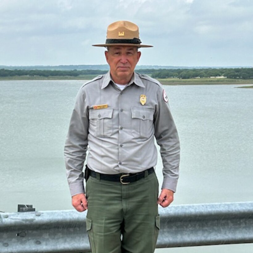 Ronald Morris is a park ranger with the U.S. Army Corps of Engineers, Fort Worth District. Morris has been a park ranger at Hords Creek Lake since April 2022. He started his career with the Corps of Engineer at 62 years of age after serving in the Army and Navy for more than 40 years.