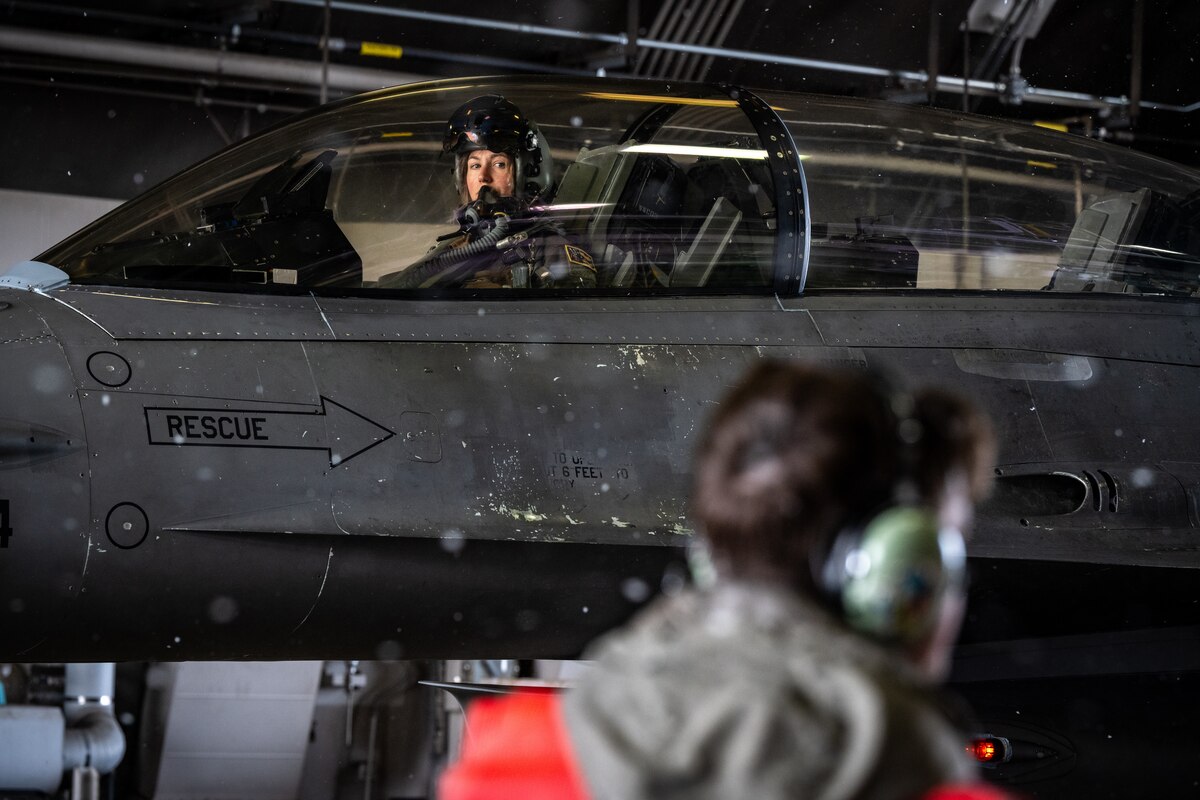 Pilot waits for instruction