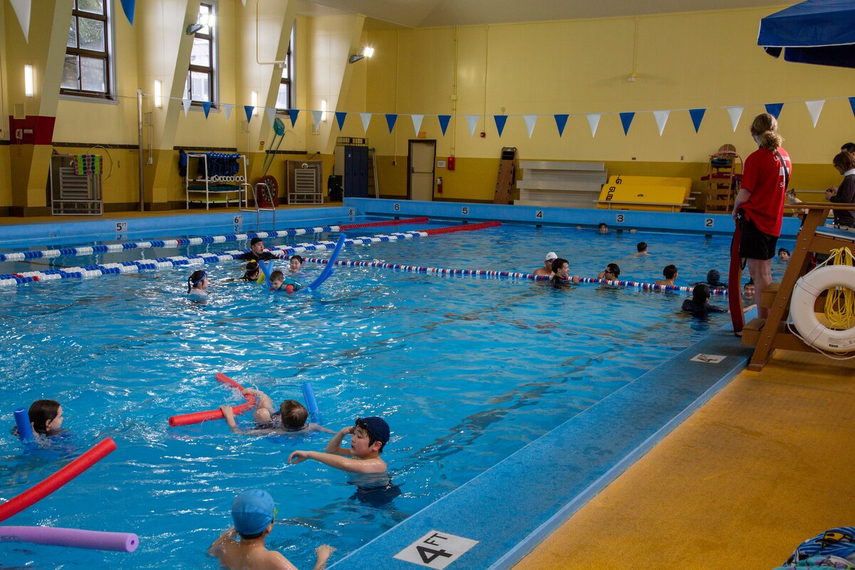 Children from the Biko-en Orphanage visit the Himberg Pool at Misawa Air Base, Japan, Dec. 21, 2024.