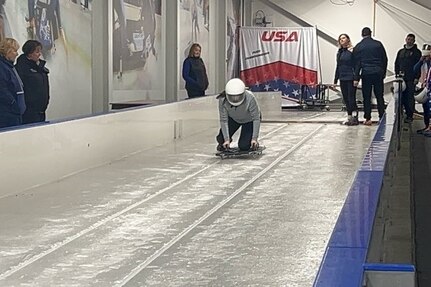 “Skeleton is exciting, and I’m getting pretty good at it!” – Leandra Moehring at Lake Placid, New York Invictus Camp for Team U.S.