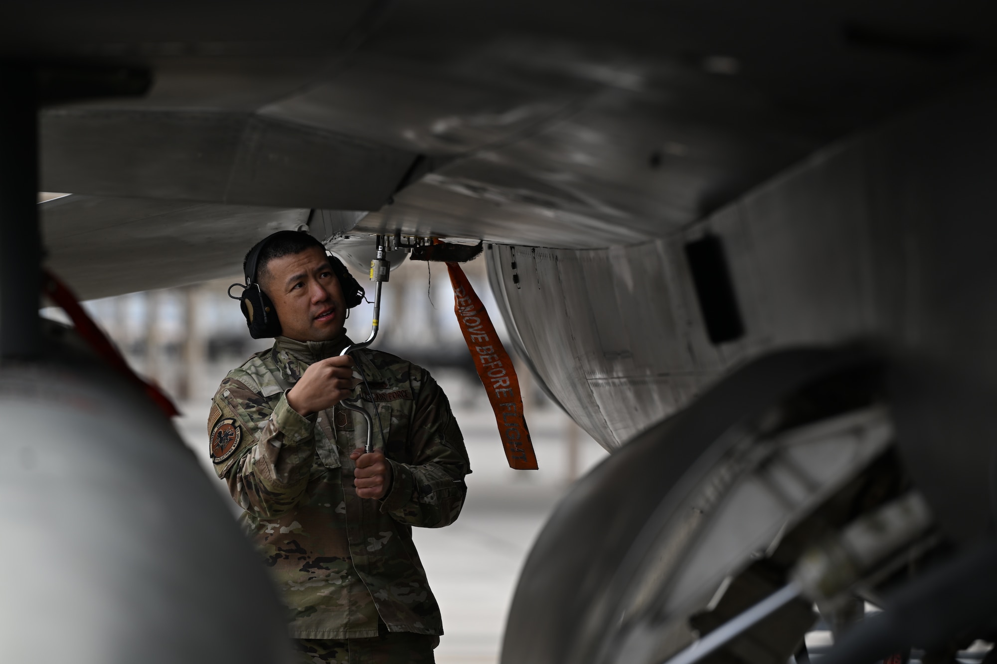 Airmen assigned to the 87th Electronic Warfare Squadron Combat Shield participate in Red Flag 25-1.
