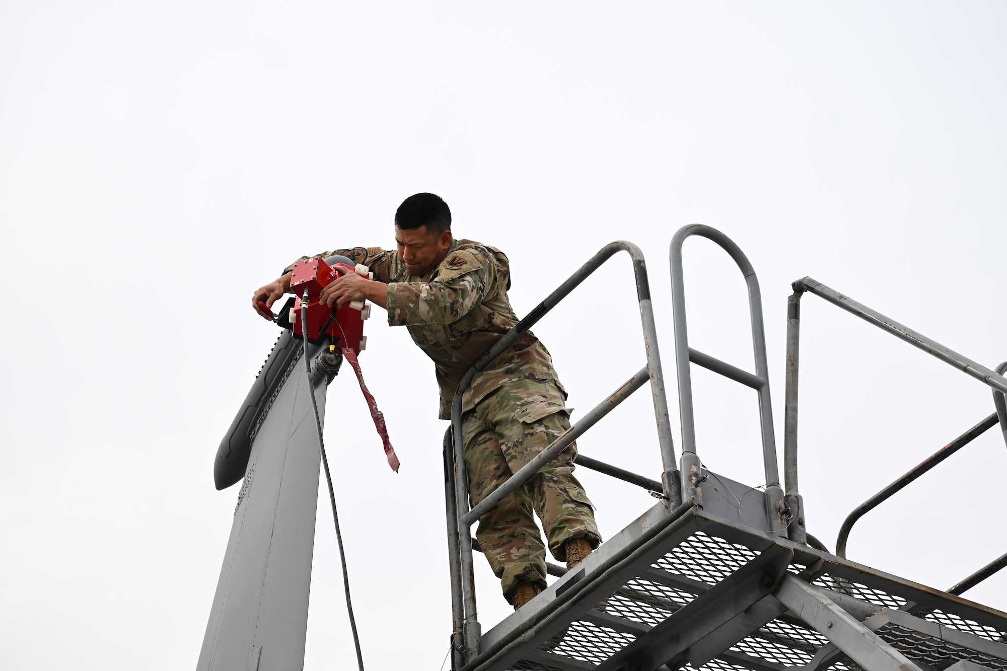 Airmen assigned to the 87th Electronic Warfare Squadron Combat Shield participate in Red Flag 25-1.