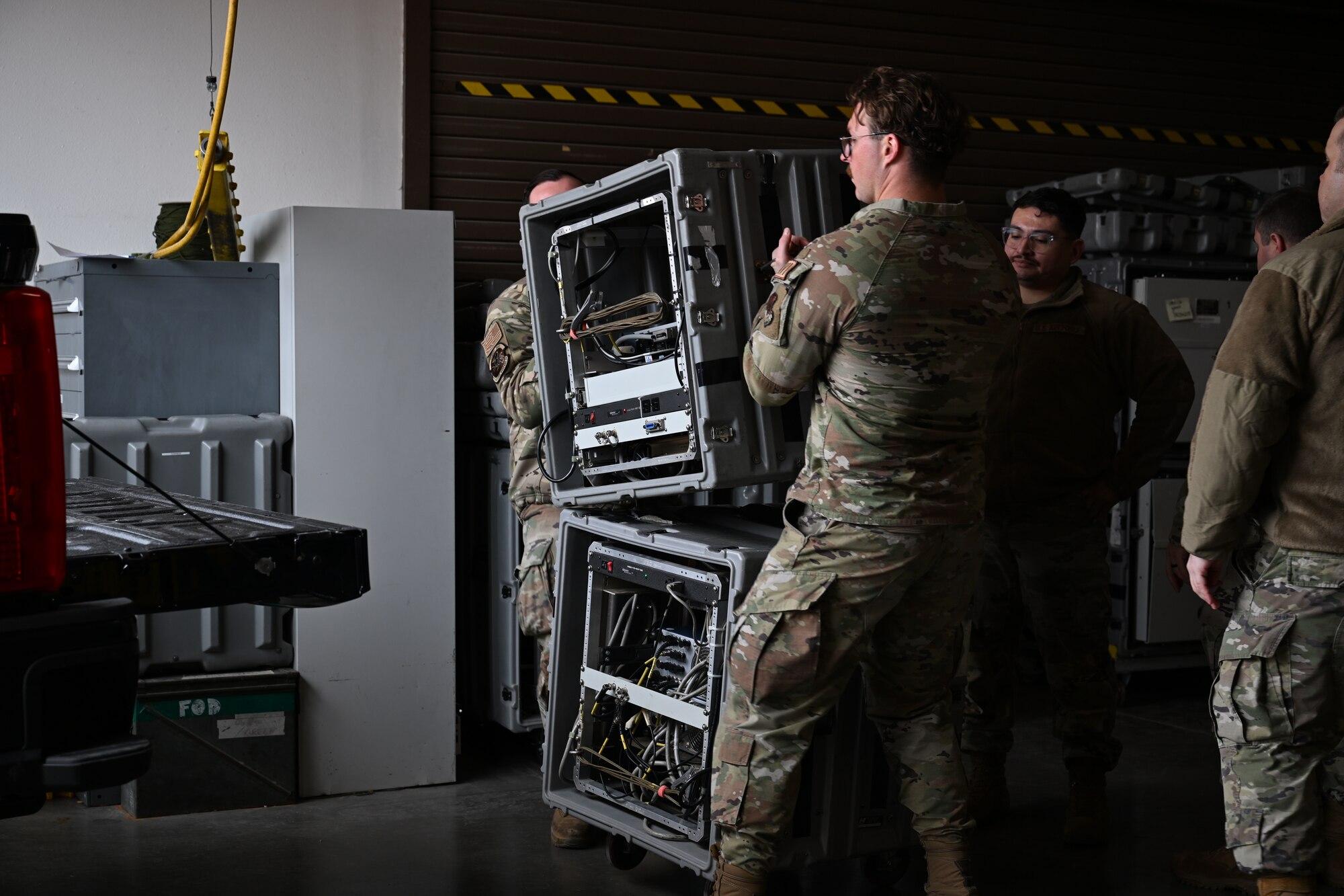 Airmen assigned to the 87th Electronic Warfare Squadron Combat Shield participate in Red Flag 25-1.