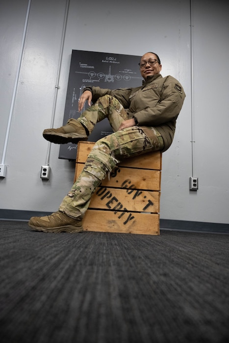 U.S Airman poses for portrait.