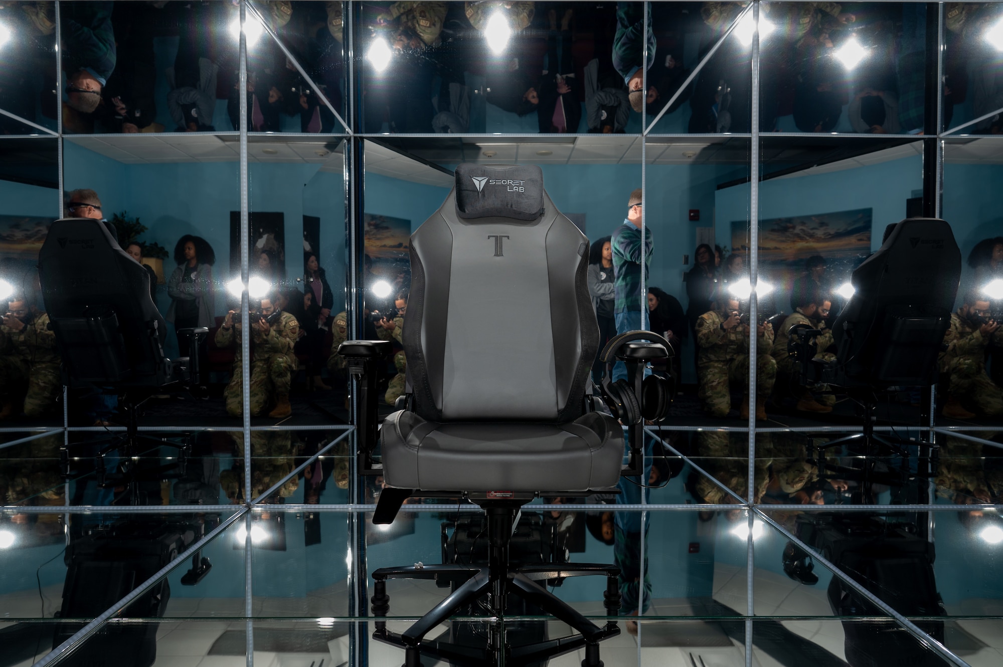 Sitting in a chair wearing headphones and an optional headset, you are guided through an immersive experience to help increase cognitive skills.