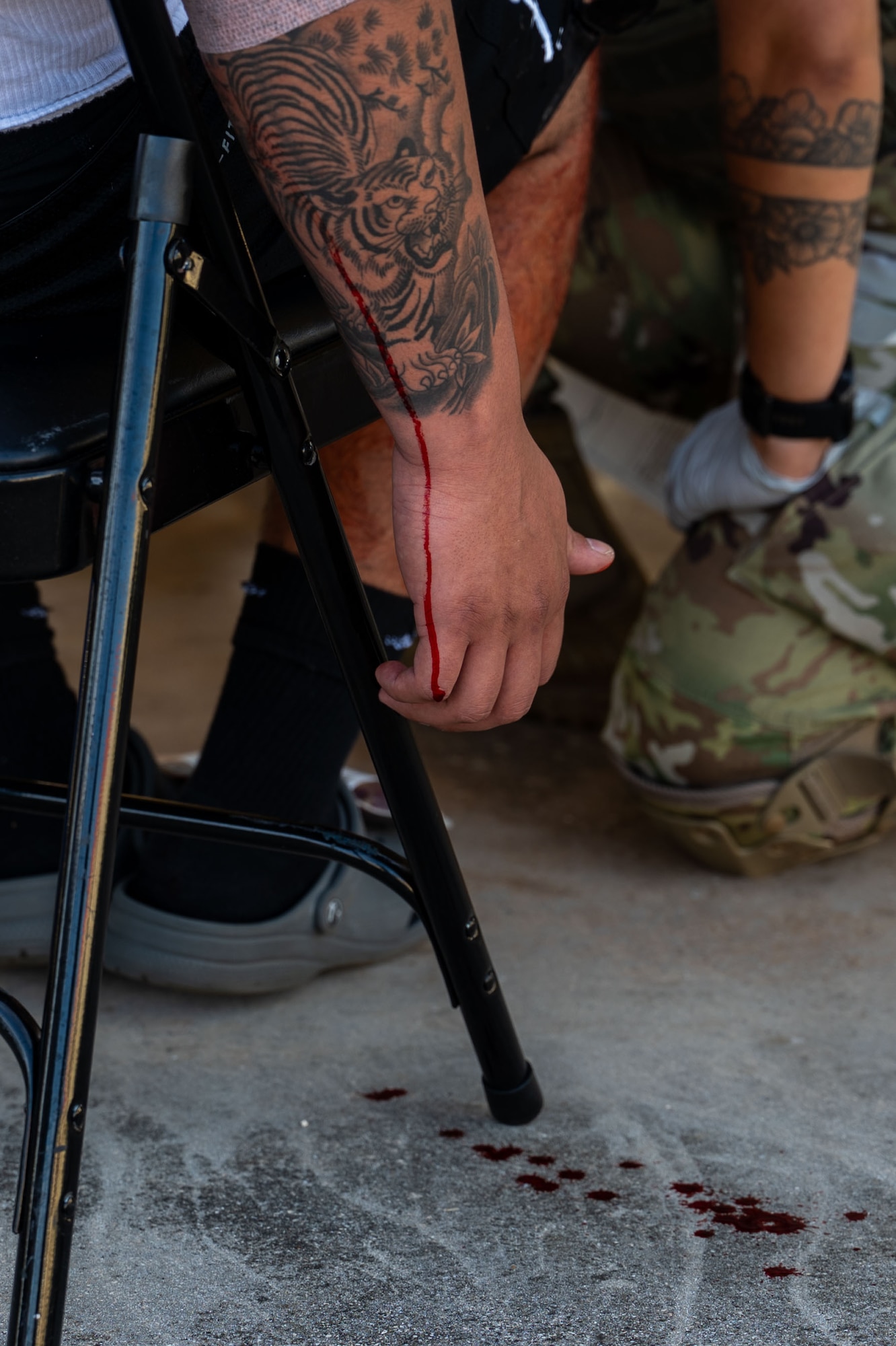 This is the first time Valkyrie Tactical Medicine Training has been conducted on Andersen Air Force Base. (U.S. Air Force photo by Senior Airman Audree Campbell)