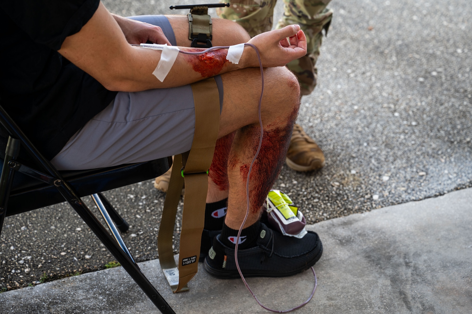 This is the first time Valkyrie Tactical Medicine Training has been conducted on Andersen Air Force Base. (U.S. Air Force photo by Senior Airman Audree Campbell)