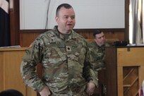Army National Guard chaplains from across the Northeast gather at Fort Indiantown Gap, Pa., Feb. 2, 2025, during a Warfighter exercise with the New York National Guard's 42nd Infantry Division. (N.Y. Army National Guard photo by Staff Sgt. Andrew Valenza)