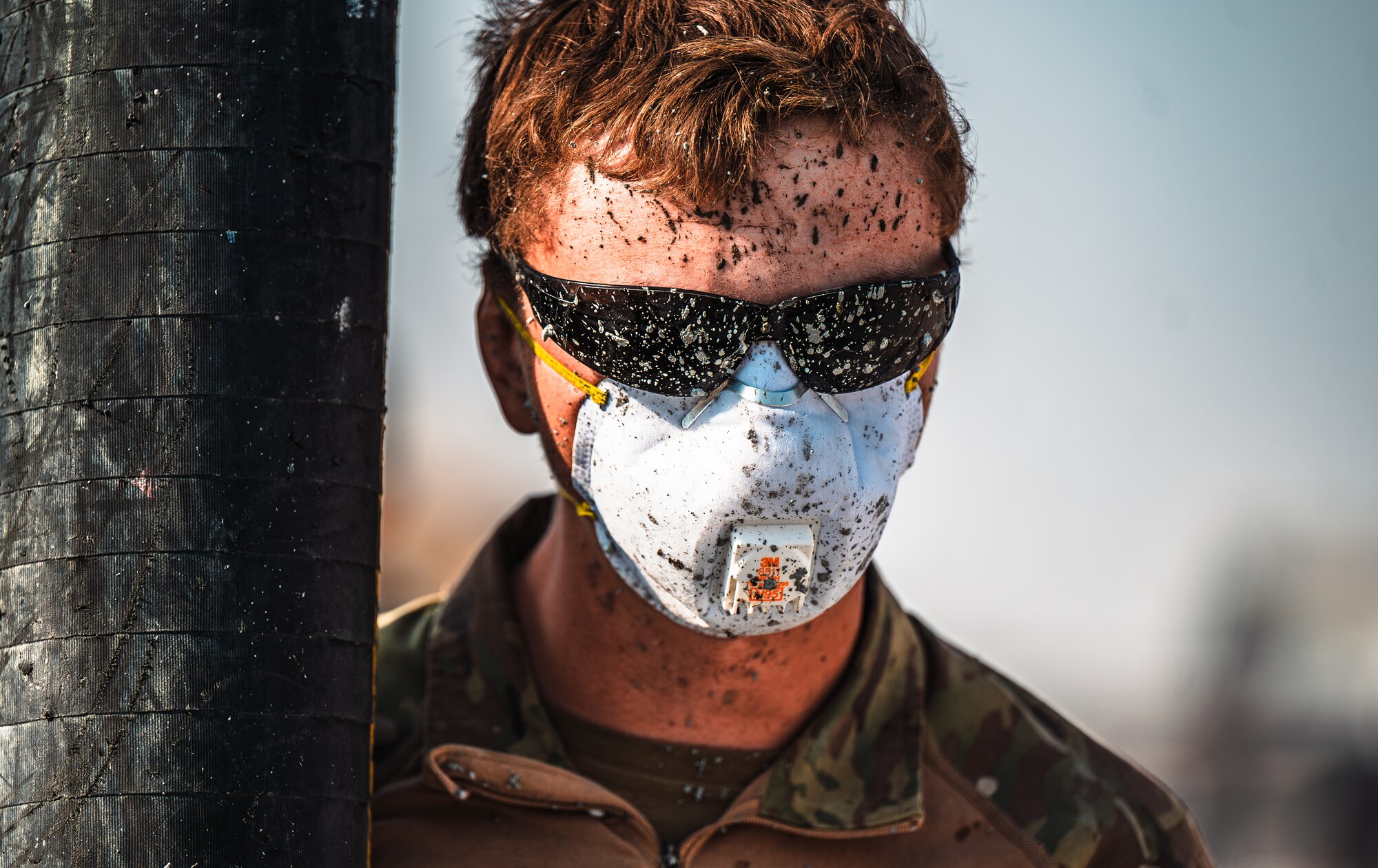 Airman poses for photo