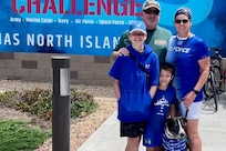 Retired Air Force Colonel Jacquelyn Marty and her family at the 2023 Warrior Games Challenge in San Diego, California.