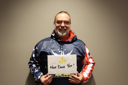 Ret Army CW5 Bruce McCormick shares with the Team that he is NOT done yet and will prove it while competing on Team US at the 2025 Winter Invictus Games in Vancouver, Canada, from February 8 to 16.