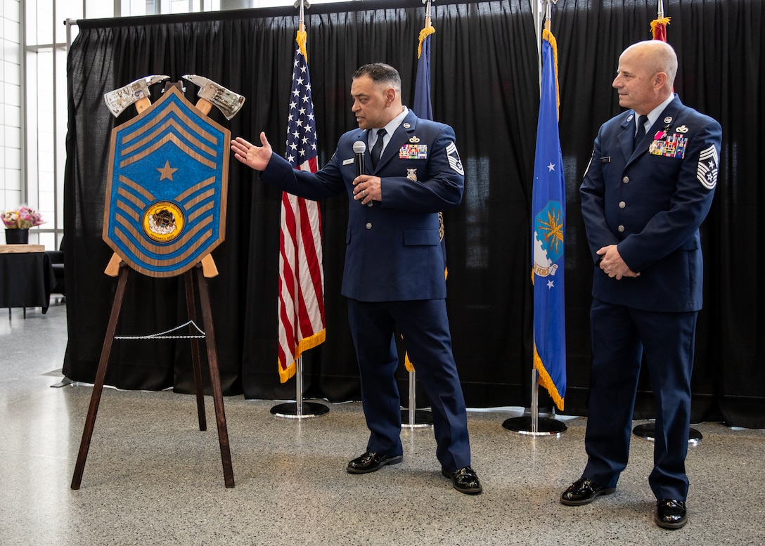 Chief Master Sgt. Jeffrey Horne retires from the Nebraska Air National Guard Feb. 1, 2025 after 40 years of service at the Nebraska National Guard’s Joint Force Headquarters, Lincoln, Nebraska. Horne served as the eighth state command chief master sergeant for the Nebraska Air National Guard. 



(U.S. Army National Guard photo by Sgt. Lauren Behn)