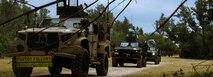 A Convoy prepares to leave during a motorized operation on Kin Blue Beach Training Area, Okinawa, Japan, Jan. 31, 2025.