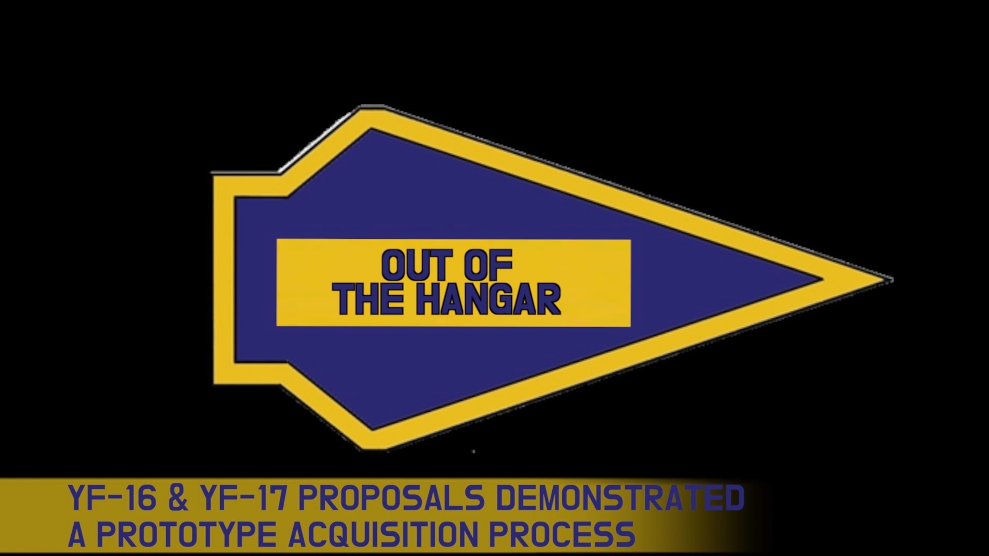 A graphic for AFLCMC's 'Out of the Hangar" video series.