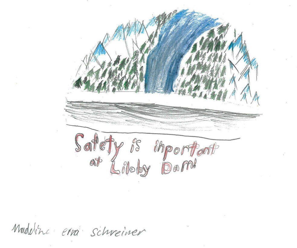 Photo of one of the entries submitted for Libby Dam's 50th commemoration logo contest.