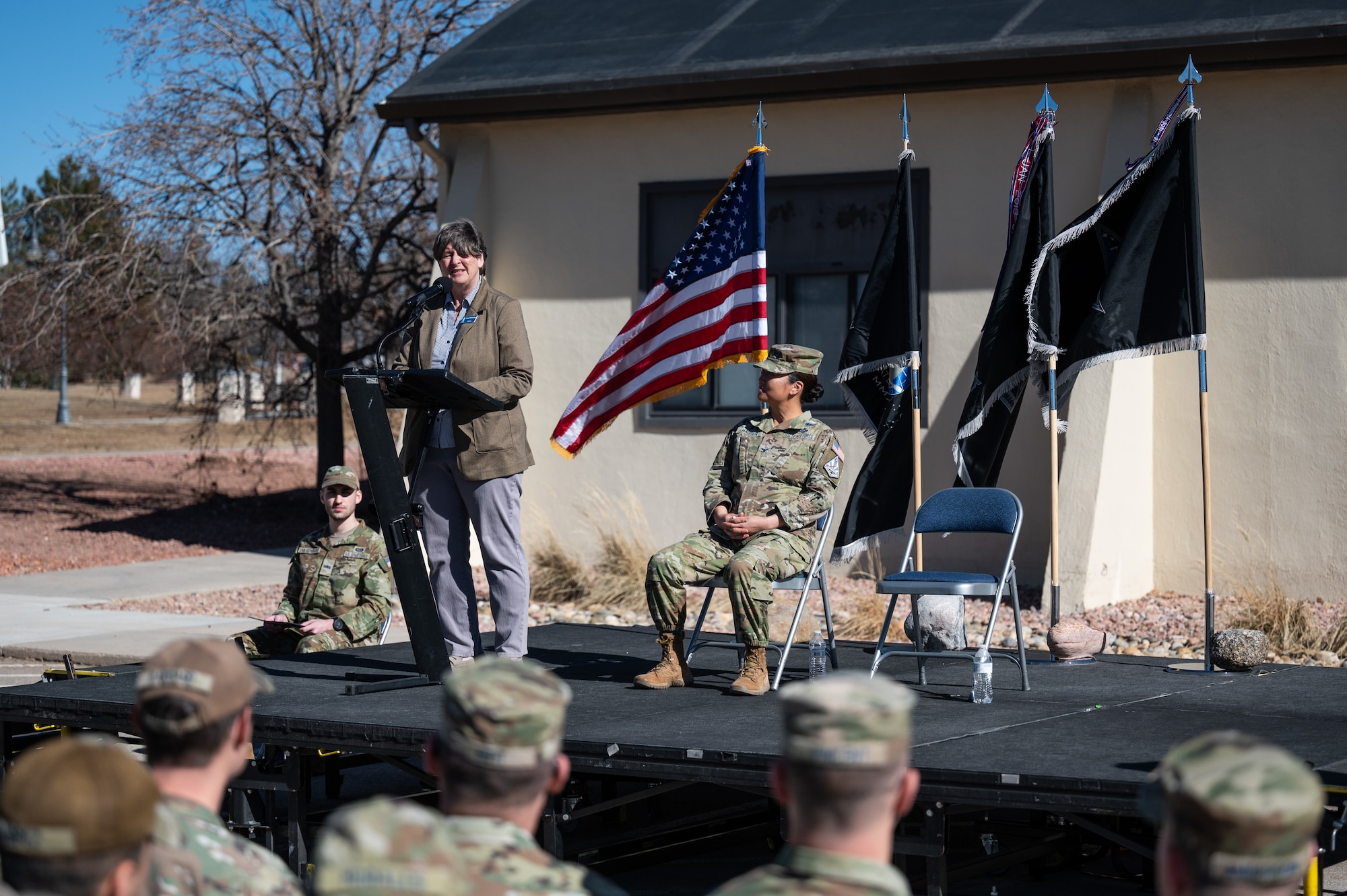 On Feb. 7, a ribbon-cutting ceremony marked the completion of a $3.55 million renovation transforming the historic hangar into a state-of-the-art facility. The remodel included modern infrastructure, over 100 Sensitive Compartmented Information Facility workstations, and a 28-seat classroom, ensuring the hangar could support Space Delta 7’s intelligence, surveillance, and reconnaissance operations.