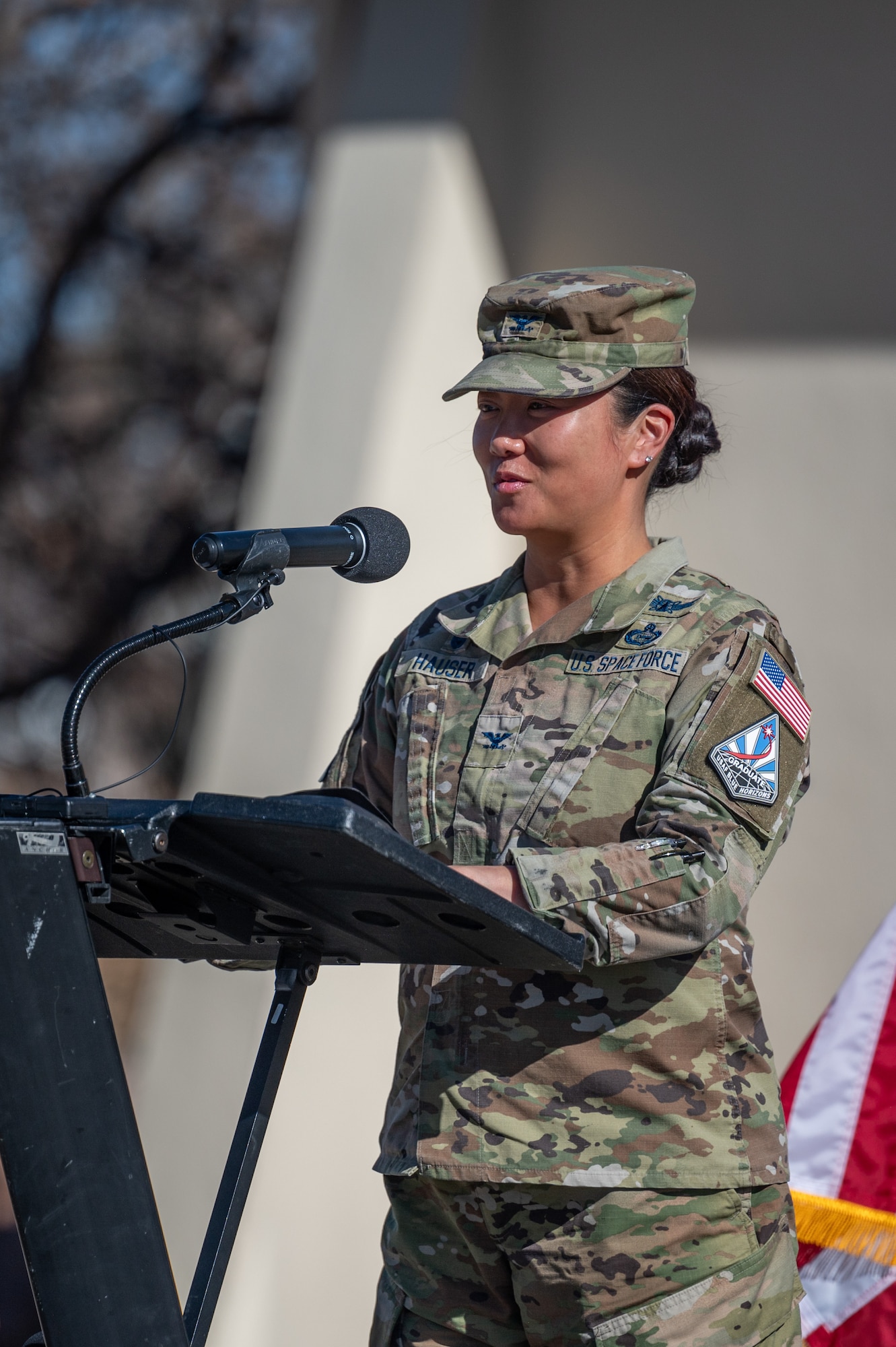 On Feb. 7, a ribbon-cutting ceremony marked the completion of a $3.55 million renovation transforming the historic hangar into a state-of-the-art facility. The remodel included modern infrastructure, over 100 Sensitive Compartmented Information Facility workstations, and a 28-seat classroom, ensuring the hangar could support Space Delta 7’s intelligence, surveillance, and reconnaissance operations.