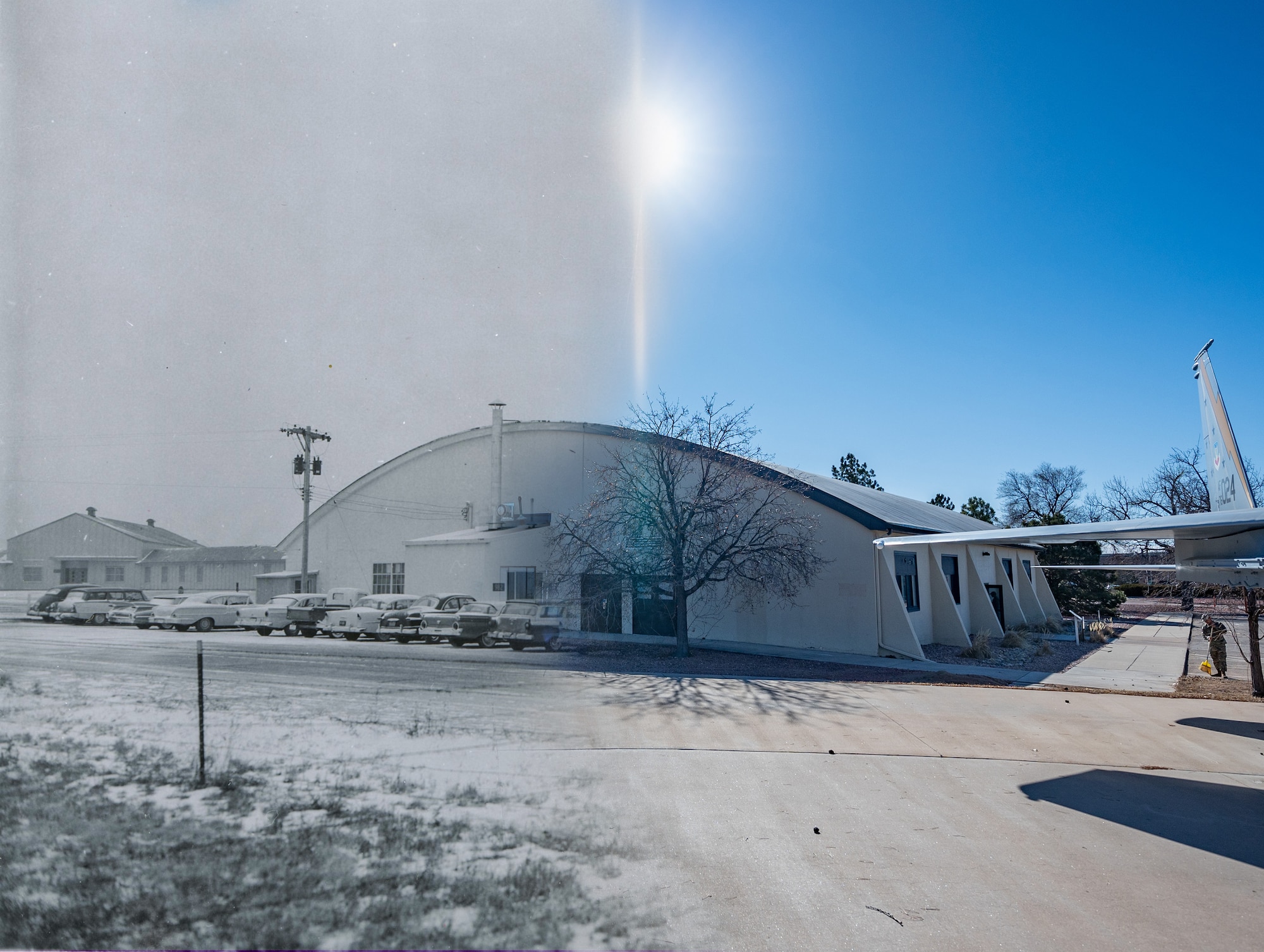 The Broadmoor Hangar, known as Building 982, stood for 95 years as a cornerstone of aviation history in Colorado Springs. From the early days of civilian aviation to supporting the U.S. Army Air Forces’ first warfighting missions, it bore witness to pivotal moments in military history. Recently, it embarked on a new mission with the U.S. Space Force.