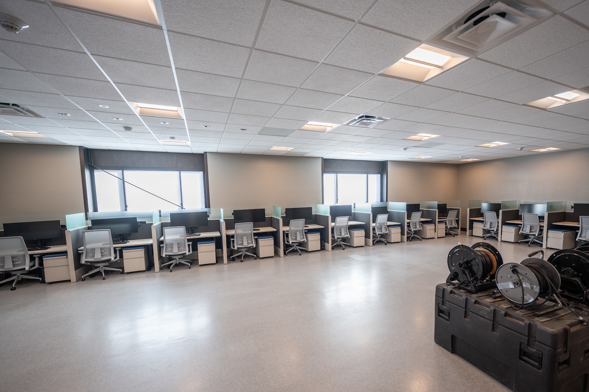 On Feb. 7, a ribbon-cutting ceremony marked the completion of a $3.55 million renovation transforming the historic hangar into a state-of-the-art facility. The remodel included modern infrastructure, over 100 Sensitive Compartmented Information Facility workstations, and a 28-seat classroom, ensuring the hangar could support Space Delta 7’s intelligence, surveillance, and reconnaissance operations.
