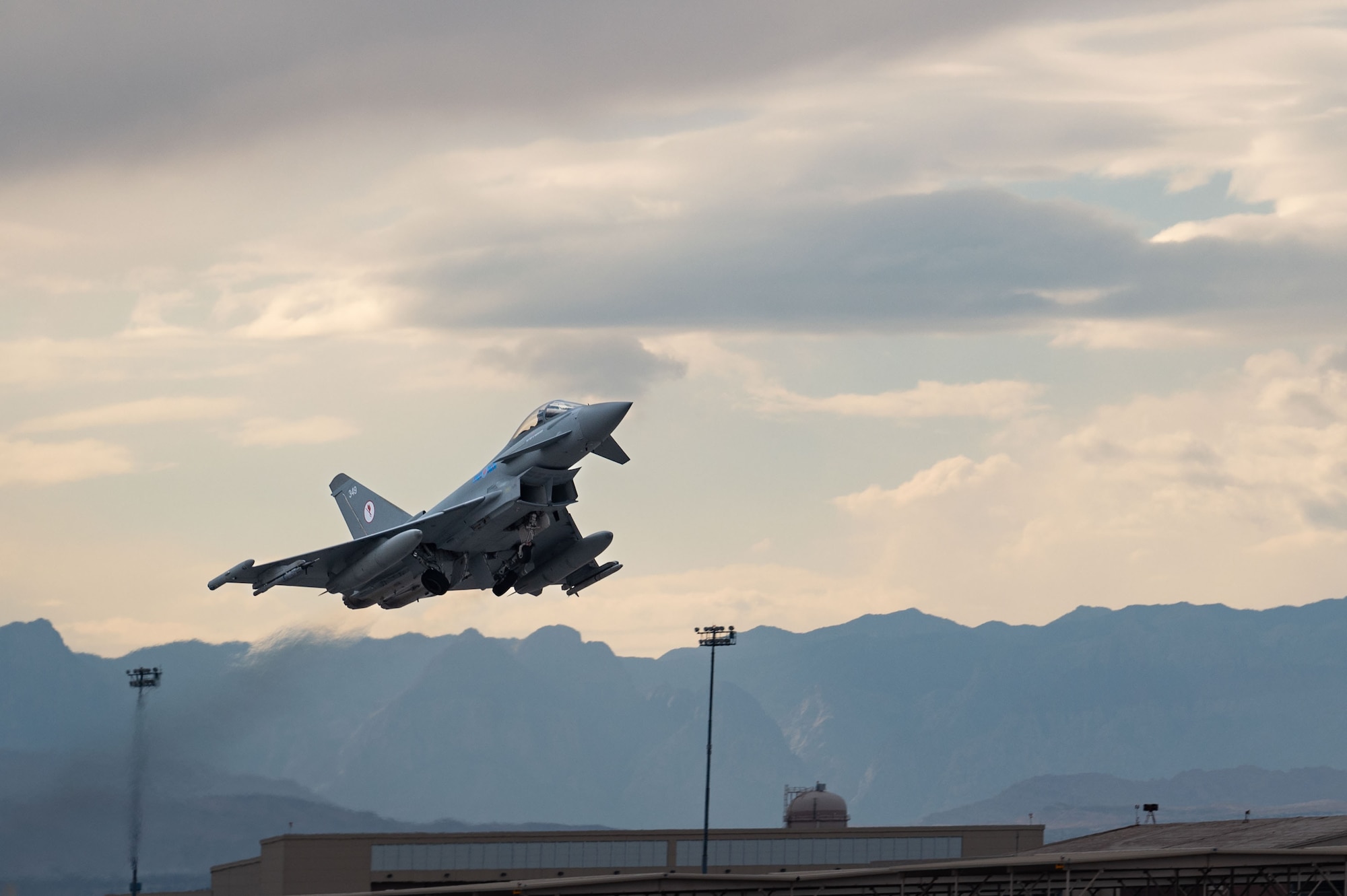 A Typhoon in flight