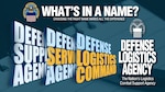 Graphic with letters in blue and yellow
