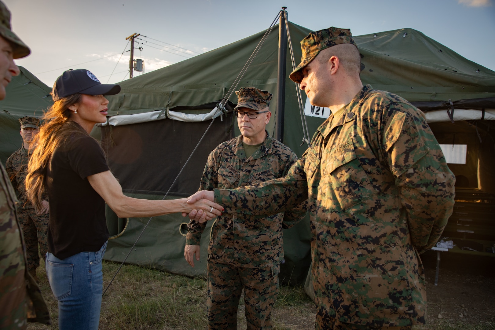 DHS Secretary Noem visits Guantanamo Bay