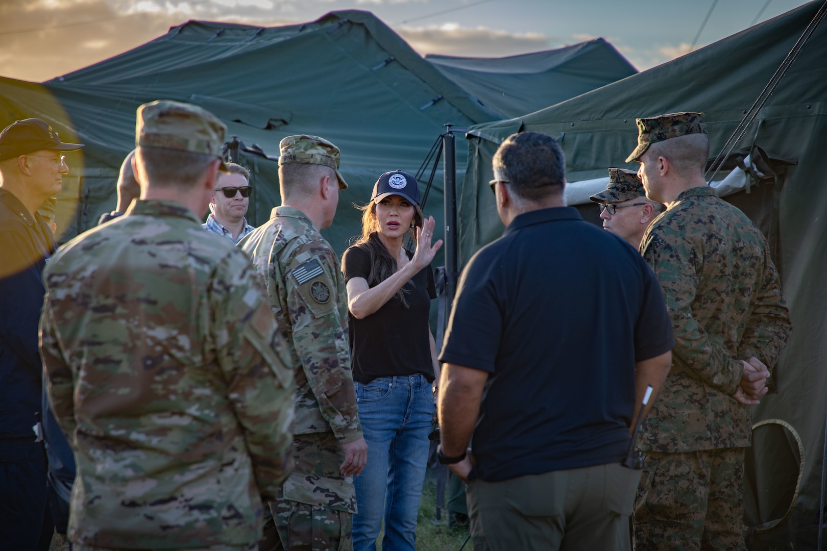 DHS Secretary Noem visits Guantanamo Bay