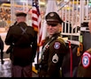 SSG Riggleman at PPG Paints Arena Acting U.S. Army Color Guard Ceremony