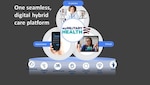 Image of a graphic introducing a new virtual health suite for users