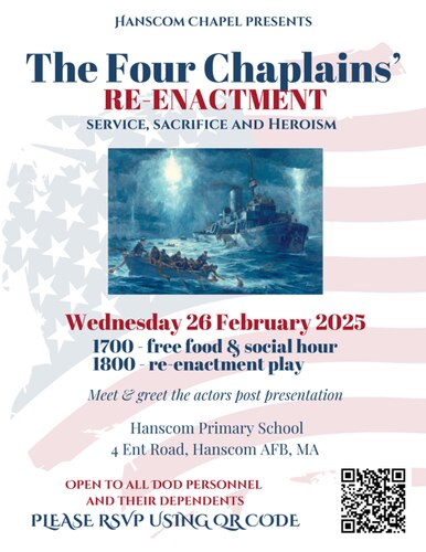 Graphic of event being held at Hanscom Air Force Base