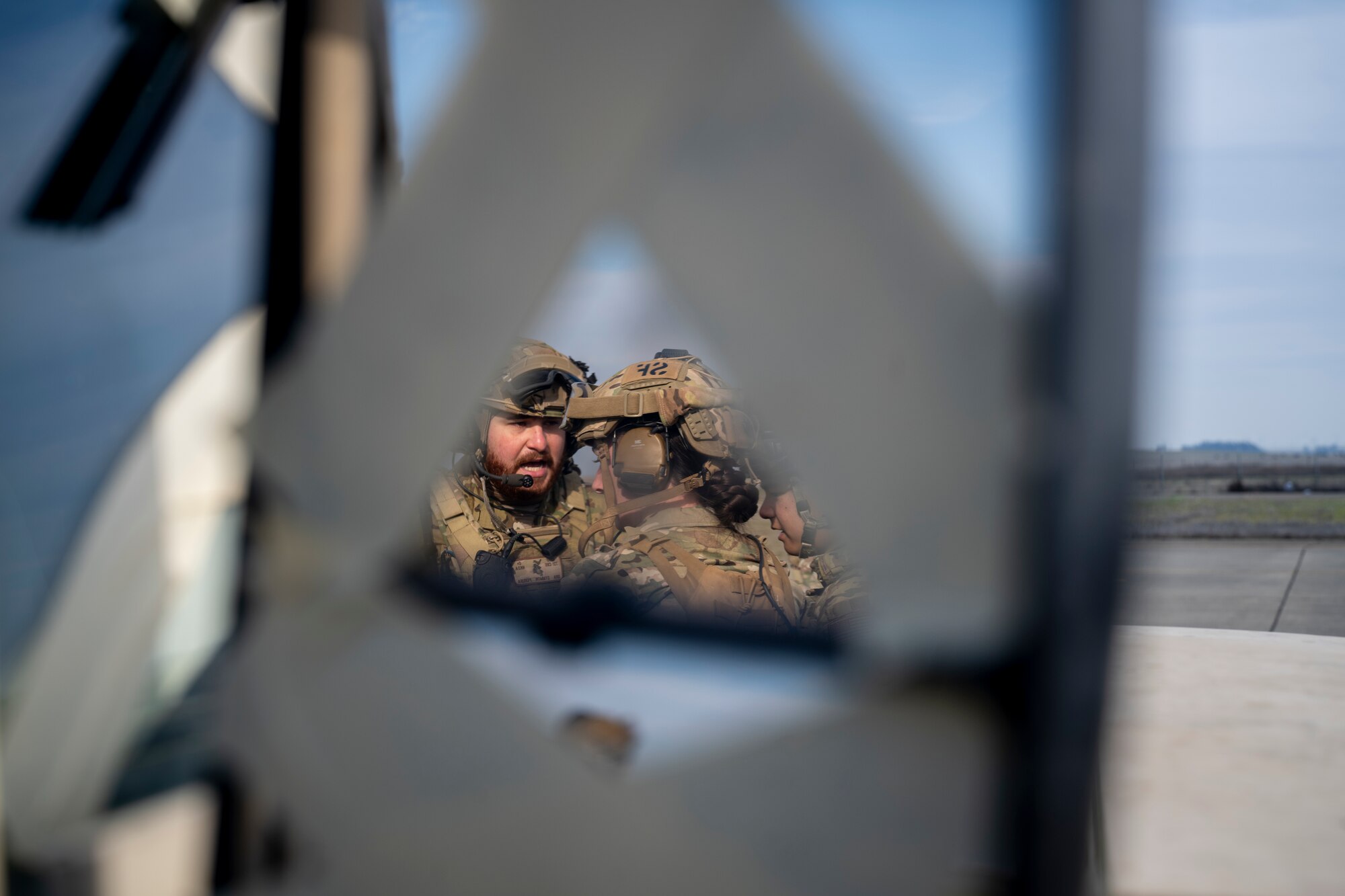 Airmen talk to each other
