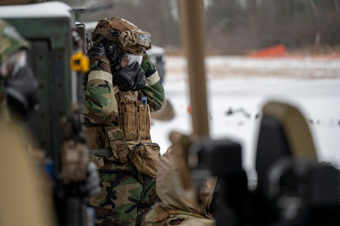 CBRNE gear in snow