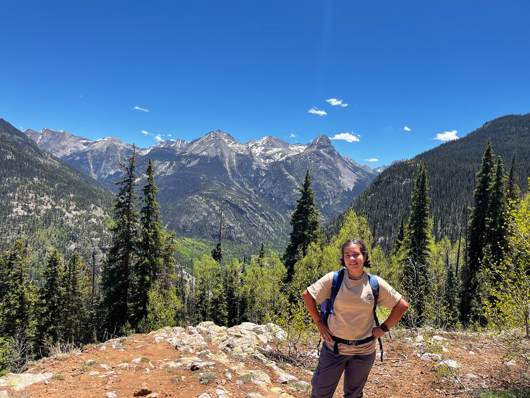 While attending Tarleton State University, Elyssa Mendez, a park ranger with the U.S. Army Corps of Engineers, Fort Worth District’s Proctor Lake, served with the Southwest Conservation Corps. According to the SCC, they operate conservation service programs across Southern Colorado and Northern New Mexico that engage youth, young adults and veterans on public lands. The SCC works to foster inclusive opportunities and collaborative partnerships for positive growth through development of knowledge, leadership, and compassion towards our lands and communities. She is pictured here at the Durango, Colo. base for the SCC.