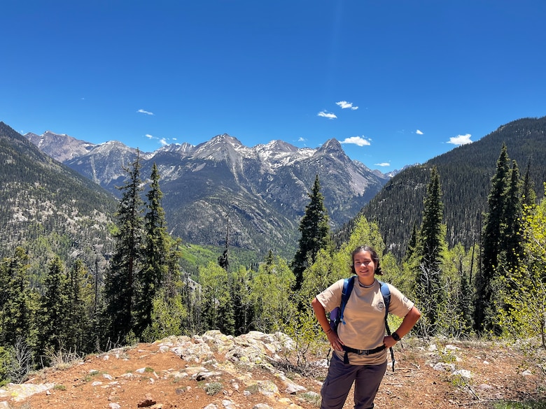 While attending Tarleton State University, Elyssa Mendez, a park ranger with the U.S. Army Corps of Engineers, Fort Worth District’s Proctor Lake, served with the Southwest Conservation Corps. According to the SCC, they operate conservation service programs across Southern Colorado and Northern New Mexico that engage youth, young adults and veterans on public lands. The SCC works to foster inclusive opportunities and collaborative partnerships for positive growth through development of knowledge, leadership, and compassion towards our lands and communities. She is pictured here at the Durango, Colo. base for the SCC.
