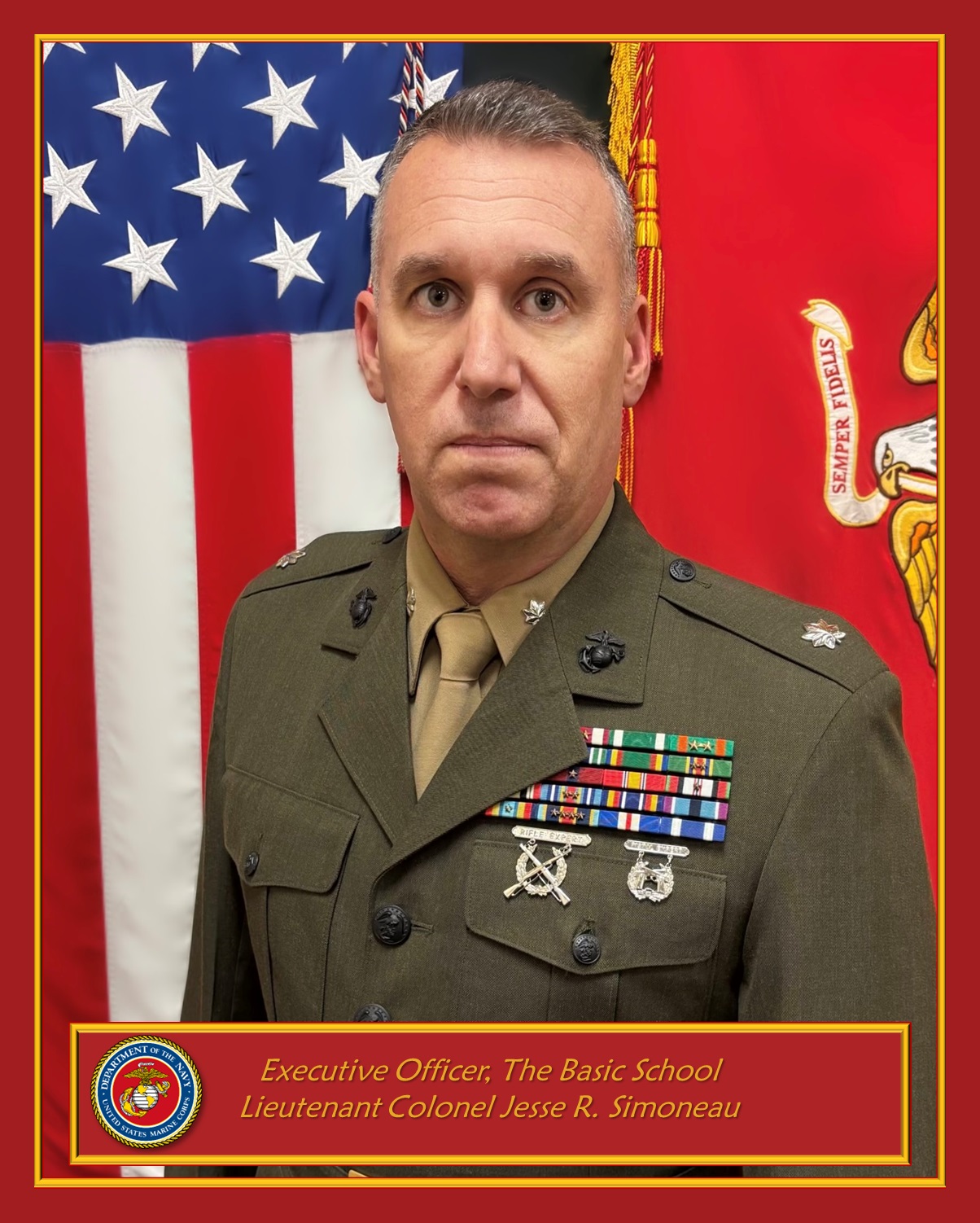 LtCol Simonneau Command Photo