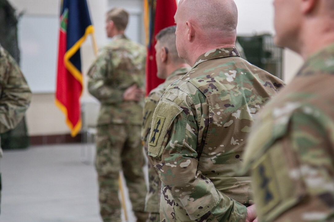 The Wisconsin National Guard's 32nd "Red Arrow" Infantry Brigade Combat Team held a change of command ceremony at its headquarters at Camp Douglas, Wis., with Col. Matthew Elder relinquishing command to Col. William Benson III Feb. 1, 2025. (U.S. Army National Guard photo by Staff Sgt. Amanda Stock)