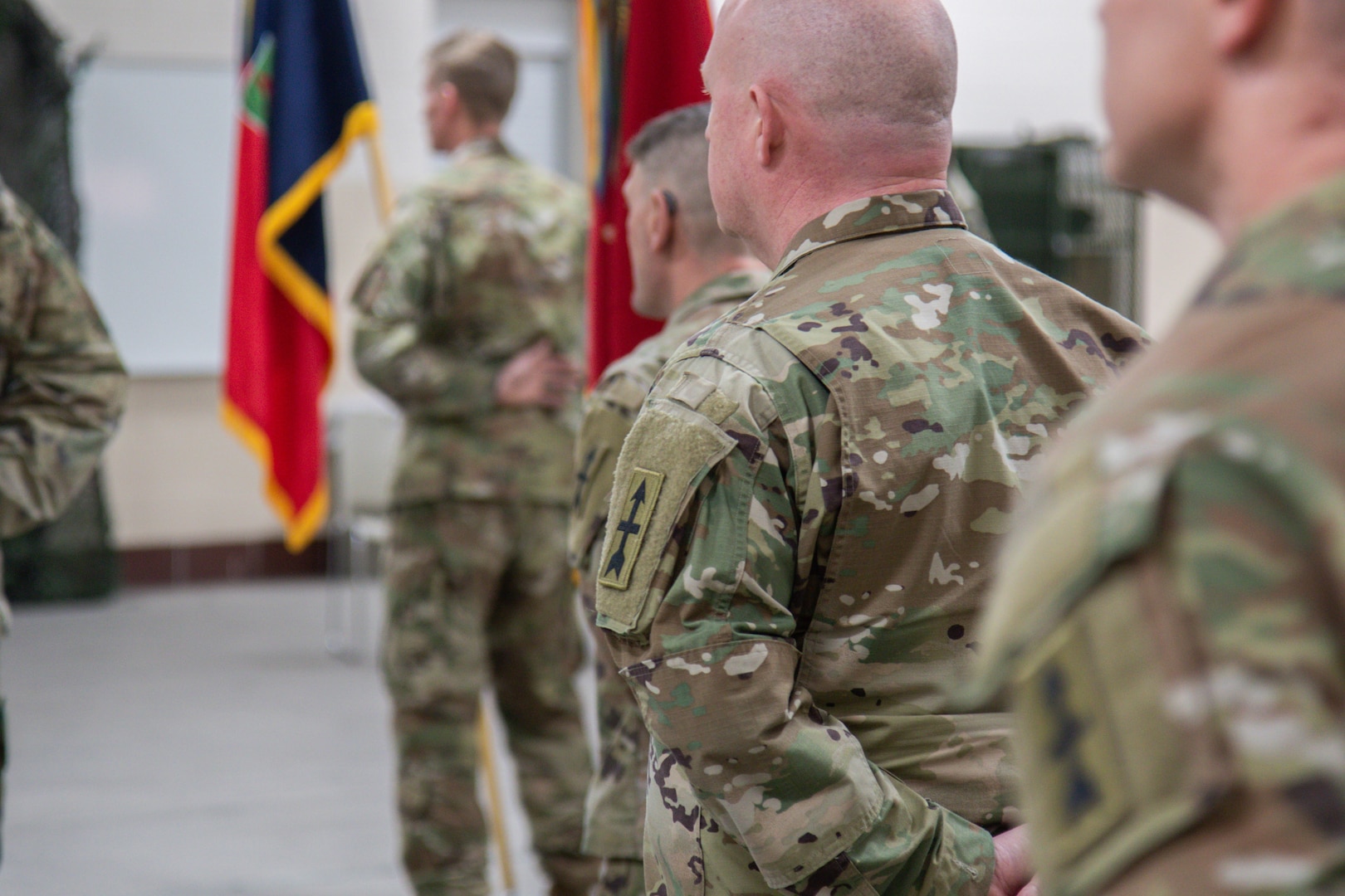 The Wisconsin National Guard's 32nd "Red Arrow" Infantry Brigade Combat Team held a change of command ceremony at its headquarters at Camp Douglas, Wis., with Col. Matthew Elder relinquishing command to Col. William Benson III Feb. 1, 2025. (U.S. Army National Guard photo by Staff Sgt. Amanda Stock)