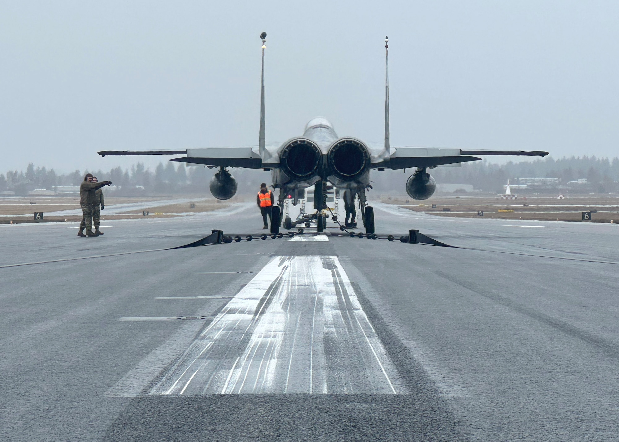 The 627th Civil Engineer Squadron conducted their annual aircraft arresting barrier system test in coordination with the 142nd Wing at Joint Base Lewis-McChord, Washington, Jan. 31, 2025. The Barrier Arresting Kit-12 system is a ground-based braking system designed to be used on a tail-hook equipped aircraft in emergency situations. This annual training ensures Team McChord Airmen maintain readiness to support transiting fighter jets.
