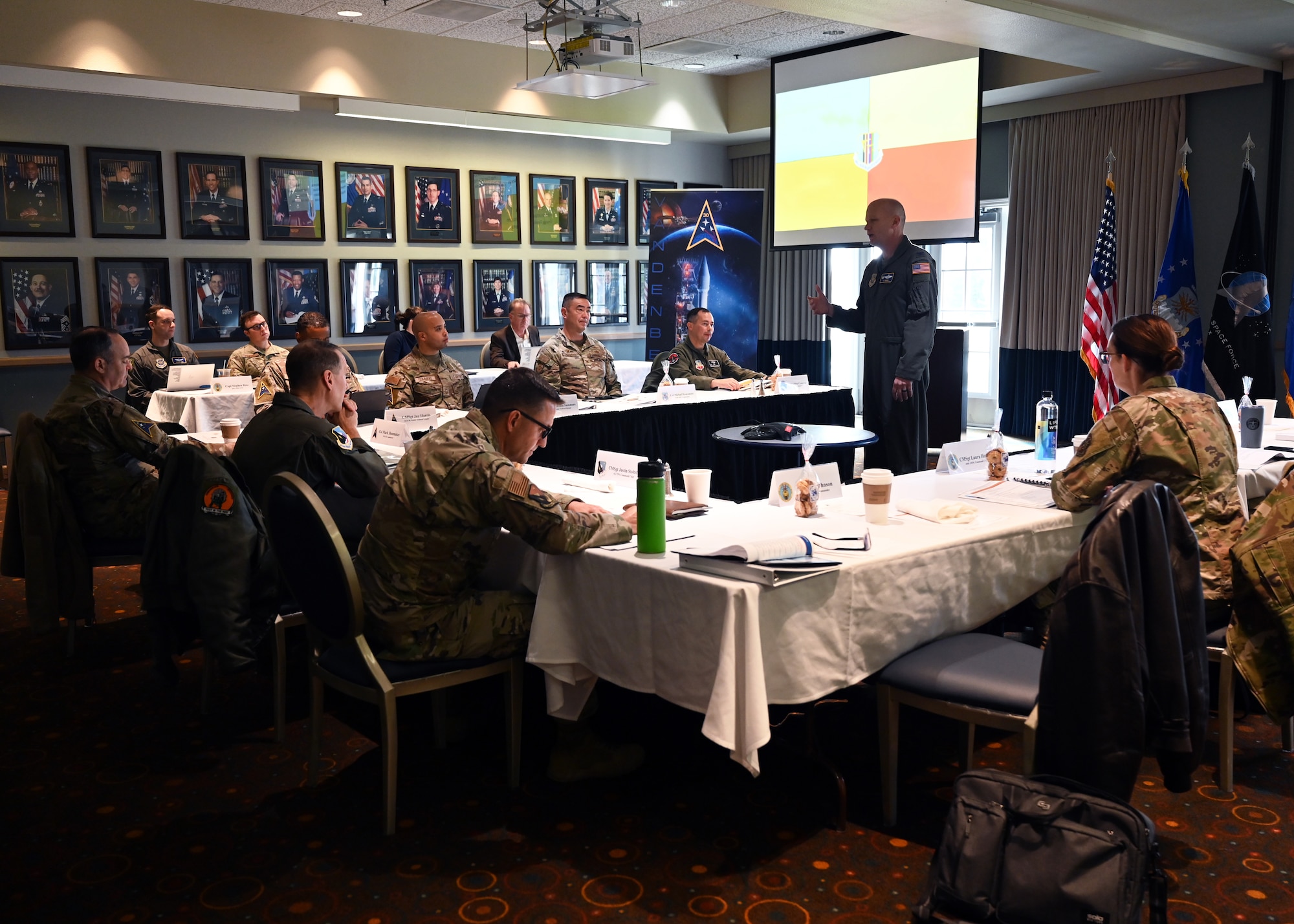 People participating in a group discussion.