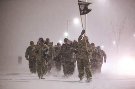 Service members from all branches of the U.S. and Republic of Korea complete the culminating event of Backbone University 2025 at Camp Humphreys, South Korea, Feb. 7, 2025.