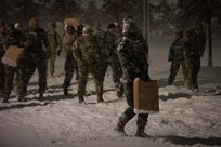 U.S. and Republic of Korea service members participate in the culminating physical training event during United States Forces Korea’s Backbone University 2025 at Camp Humphreys, South Korea, Feb. 7, 2025.
