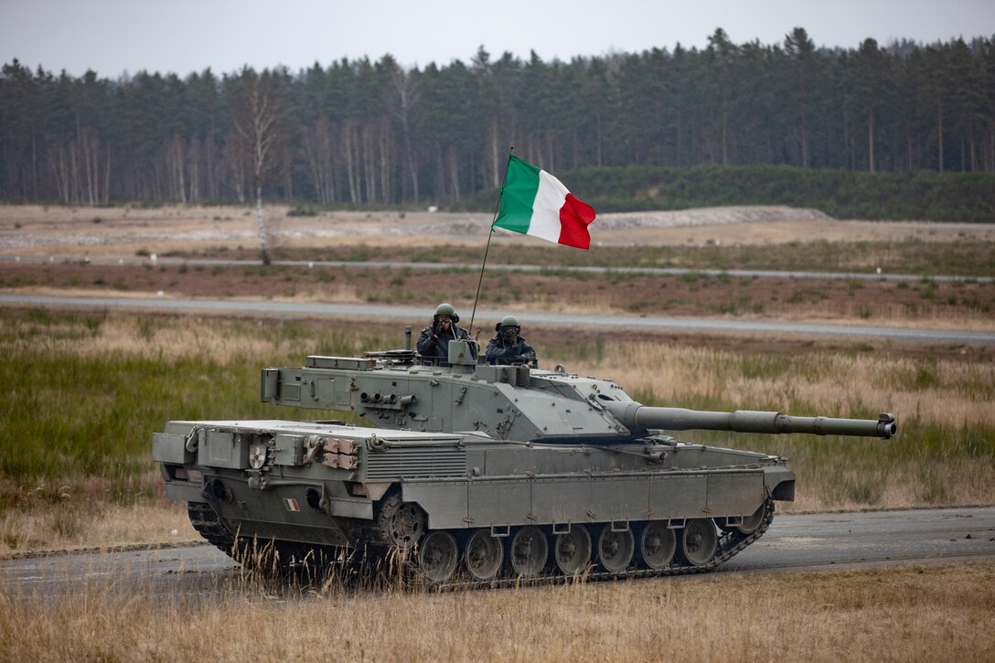 Tankers from Denmark, Italy, Slovenia, Switzerland and the United States participate in the opening ceremony