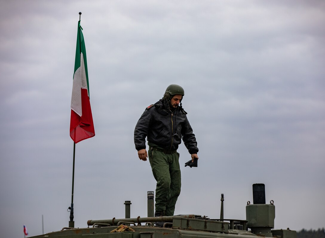 Tankers from Denmark, Italy, Slovenia, Switzerland and the United States participate in the opening ceremony