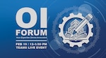Graphic providing date and time for upcoming OI Board Q/A forum.