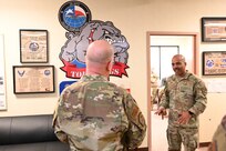 Chief Master Sgt. Israel Nuñez, Senior Enlisted Advisor to the Chief of Air Force Reserve and Command Chief Master Sgt. of Air Force Reserve Command, toured the 26th and 74th Aerial Port Squadrons during a visit to Joint Base San Antonio-Lackland, Feb. 1, 2025.