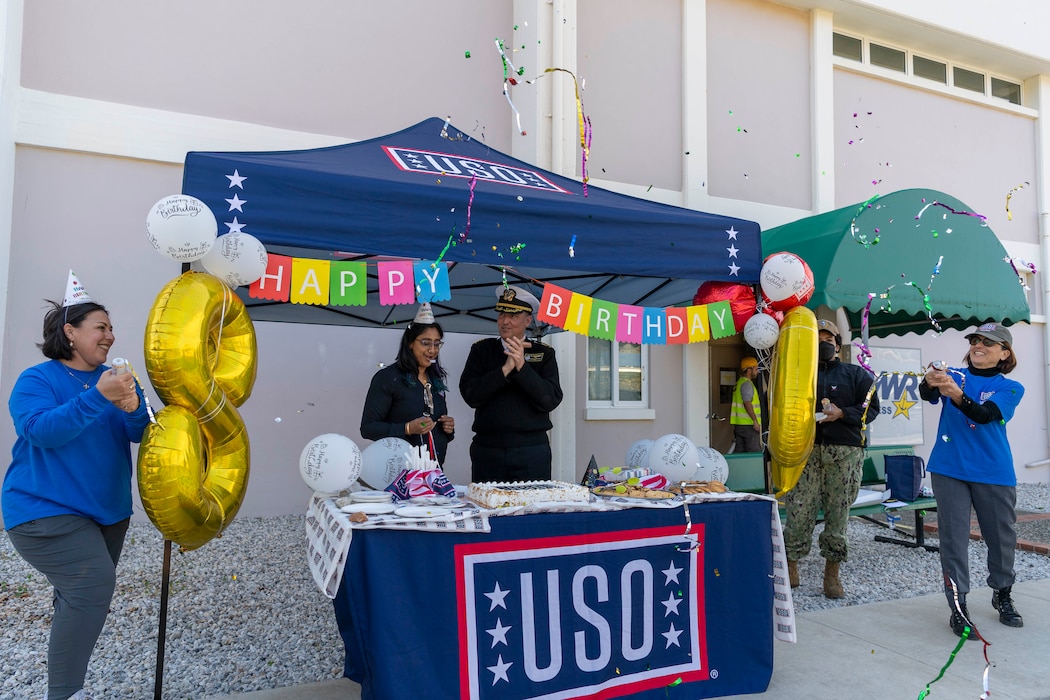 Naval Support Activity Souda Bay's USO celebrates their 84th Birthday on onboard NSA Souda Bay Feb. 5, 2025.