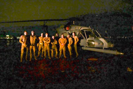 The 129th Rescue Wing, California Air National Guard, marks the arrival of its new helicopter, a U.S. Air Force HH-60W Jolly Green II, Jan. 31, 2025, at Moffett Air National Guard Base near Mountain View, California. The wing is from HH-60G Pave Hawk model helicopters.