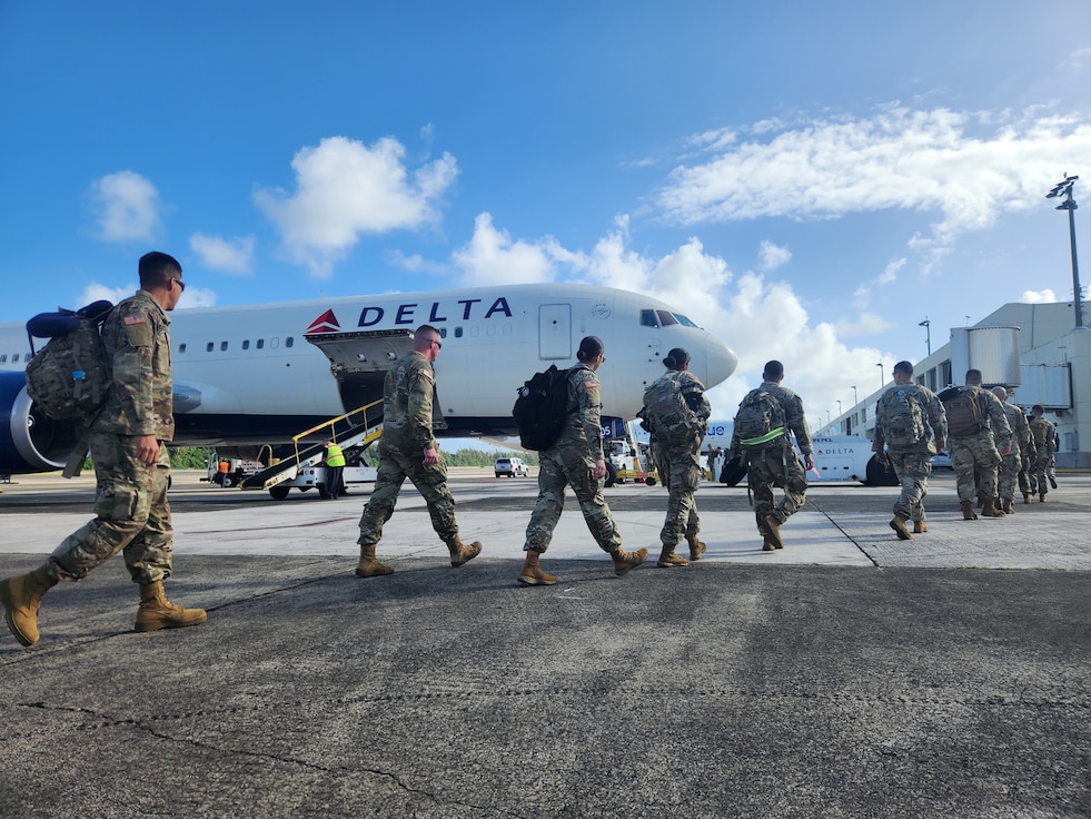 Fort Buchanan mobilizes troops by land, by sea, by air