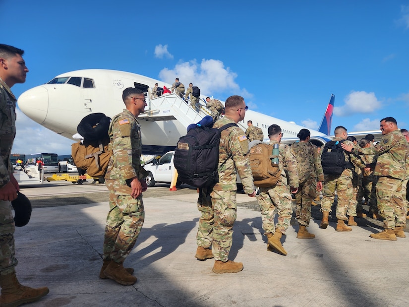 Fort Buchanan mobilizes troops by land, by sea, by air